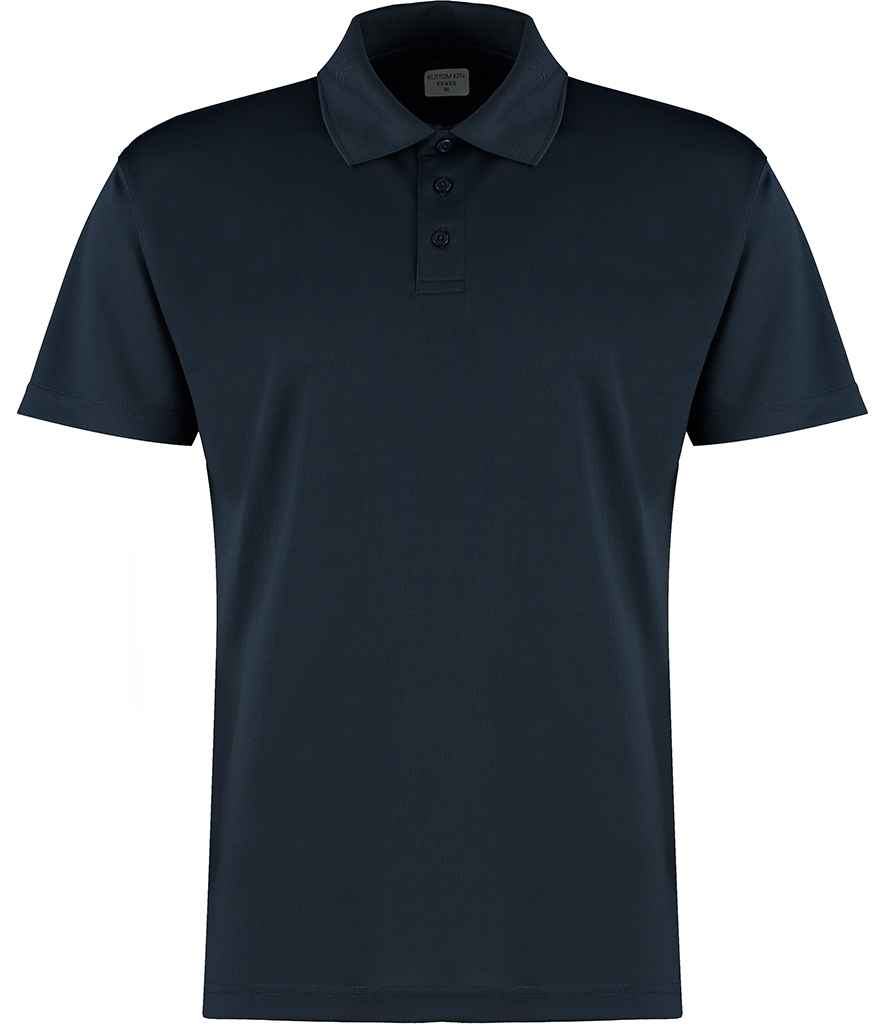 Navy blue outlet polo shirt front